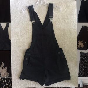 PAIGE Black Women's Shorts Overalls